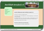 Screenshot von der Website des Dorfklub Arnsdorf e.V.