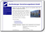 Screenshot von der Website der Senftenberger Versicherungsdienst GmbH
